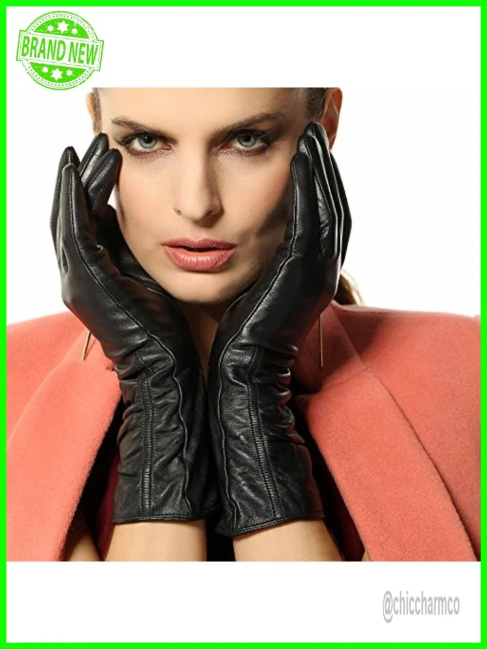 Women's Lambskin Touchscreen Texting Gloves Winter Lined Long Sleeve
